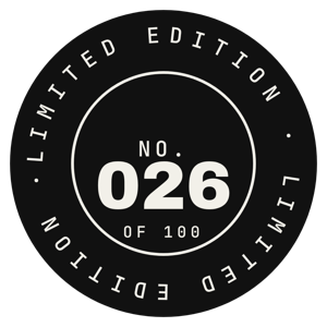 Black and white colourway of the limited edition seal
